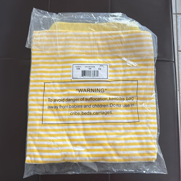 NWT Haband Polo Shirt Men's 2X Yellow Golf Short Sleeve Collared with pocket - Picture 2 of 2